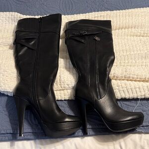 G by Guess Black Heeled Boots